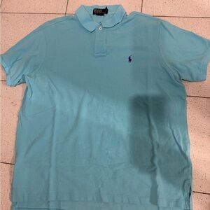 Polo by Ralph Lauren Men's Light Blue Polo Shirt
